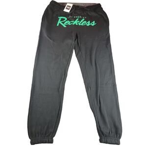 Young & Reckless Jogger Sweatpants Black Green Y&R. Size XL